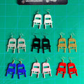 Folding Chair Acrylic Earrings for Alabama Montgomery Brawl 2023